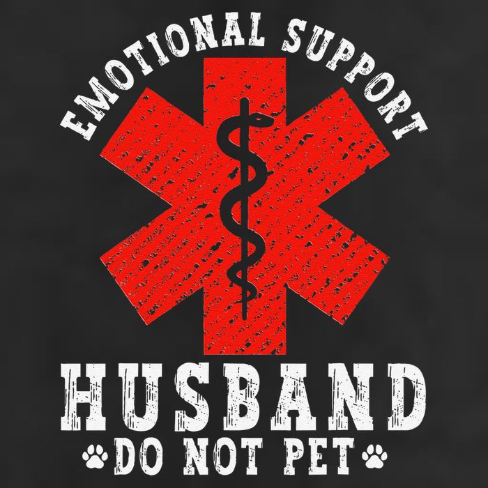 Emotional Support Husband Do Not Pet Golf Towel