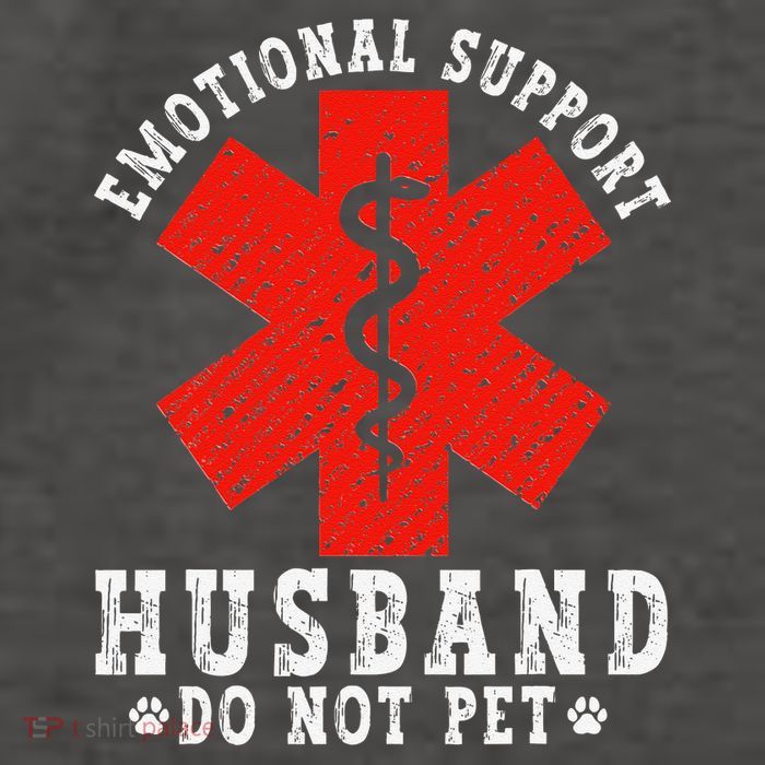 Emotional Support Husband Do Not Pet Vector Backpack