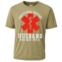 Emotional Support Husband Do Not Pet Cooling Performance Crew T-Shirt
