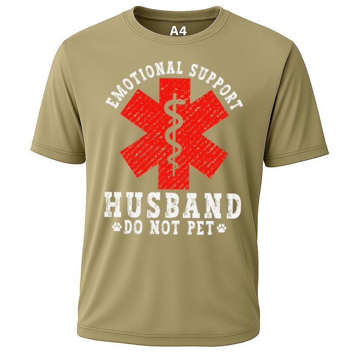 Emotional Support Husband Do Not Pet Cooling Performance Crew T-Shirt