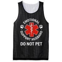Emotional Support Husband Do Not Pet Cool Husband Mesh Reversible Basketball Jersey Tank