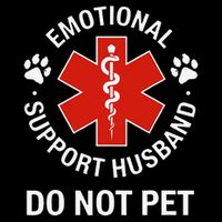 Emotional Support Husband Do Not Pet Cool Husband Mesh Reversible Basketball Jersey Tank