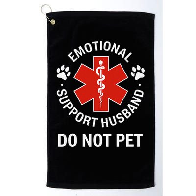 Emotional Support Husband Do Not Pet Cool Husband Golf Towel