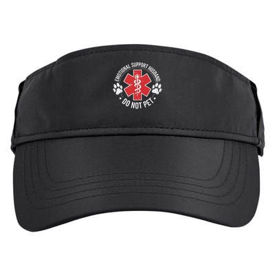 Emotional Support Husband Do Not Pet Gag Design Apparel Adult Drive Performance Visor