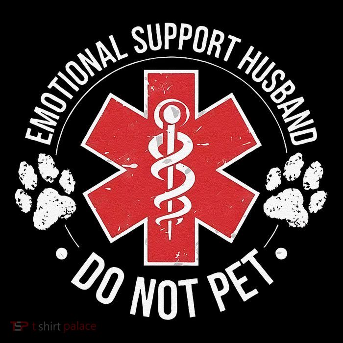 Emotional Support Husband Do Not Pet Gag Design Apparel Bag