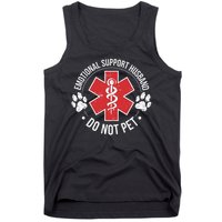 Emotional Support Husband Do Not Pet Gag Design Apparel Tank Top