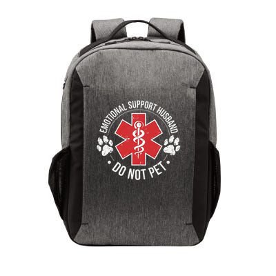 Emotional Support Husband Do Not Pet Gag Design Apparel Vector Backpack