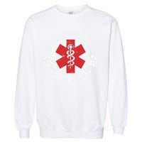 Emotional Support Husband Do Not Pet Gag Design Apparel Garment-Dyed Sweatshirt