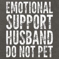 Emotional Support Husband Do Not Pet - Funny Saying Cotton Canvas Backpack
