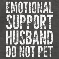 Emotional Support Husband Do Not Pet - Funny Saying Vector Backpack