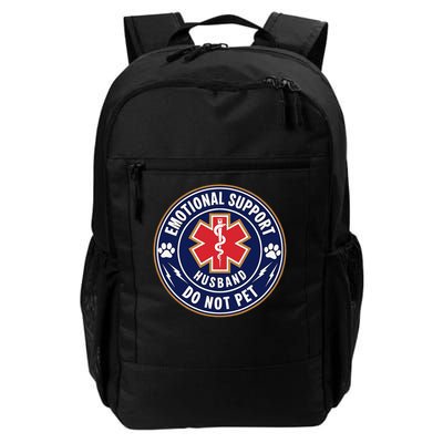 Emotional Support Husband Do Not Pet Service Dog Love Humor Backpack