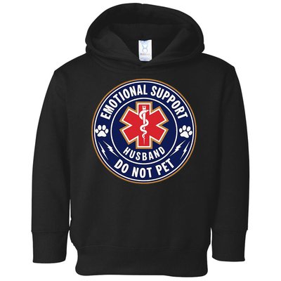 Emotional Support Husband Do Not Pet Service Dog Love Humor Toddler Hoodie