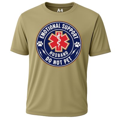 Emotional Support Husband Do Not Pet Service Dog Love Humor Performance Shirt