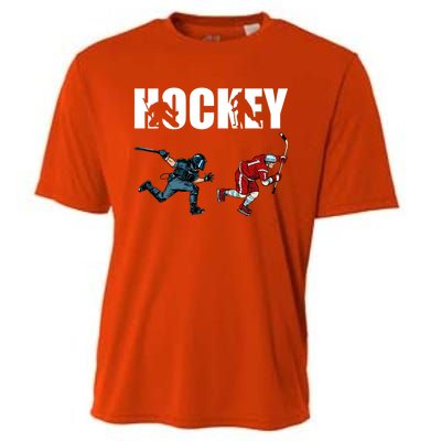 Eat Sleep Hockey Ice Hockey Player Gift Cooling Performance Crew T-Shirt