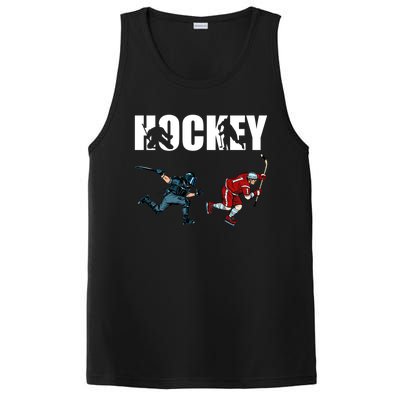 Eat Sleep Hockey Ice Hockey Player Gift PosiCharge Competitor Tank