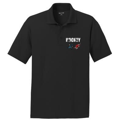 Eat Sleep Hockey Ice Hockey Player Gift PosiCharge RacerMesh Polo