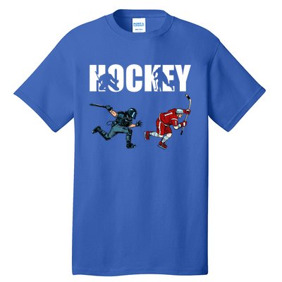 Eat Sleep Hockey Ice Hockey Player Gift Tall T-Shirt