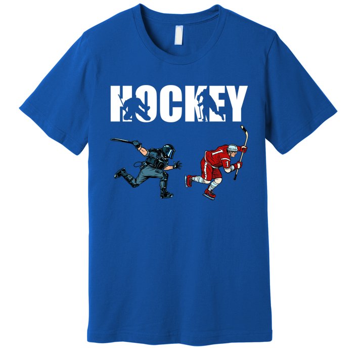 Eat Sleep Hockey Ice Hockey Player Gift Premium T-Shirt