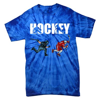 Eat Sleep Hockey Ice Hockey Player Gift Tie-Dye T-Shirt