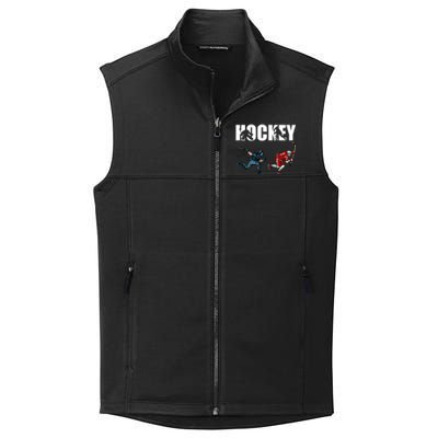 Eat Sleep Hockey Ice Hockey Player Gift Collective Smooth Fleece Vest