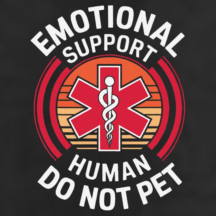 Emotional Support Husband Do Not Pet Funny Cool Comfort Performance Bucket Hat