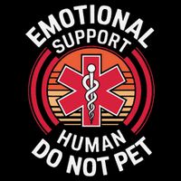 Emotional Support Husband Do Not Pet Funny 7-Panel Snapback Hat