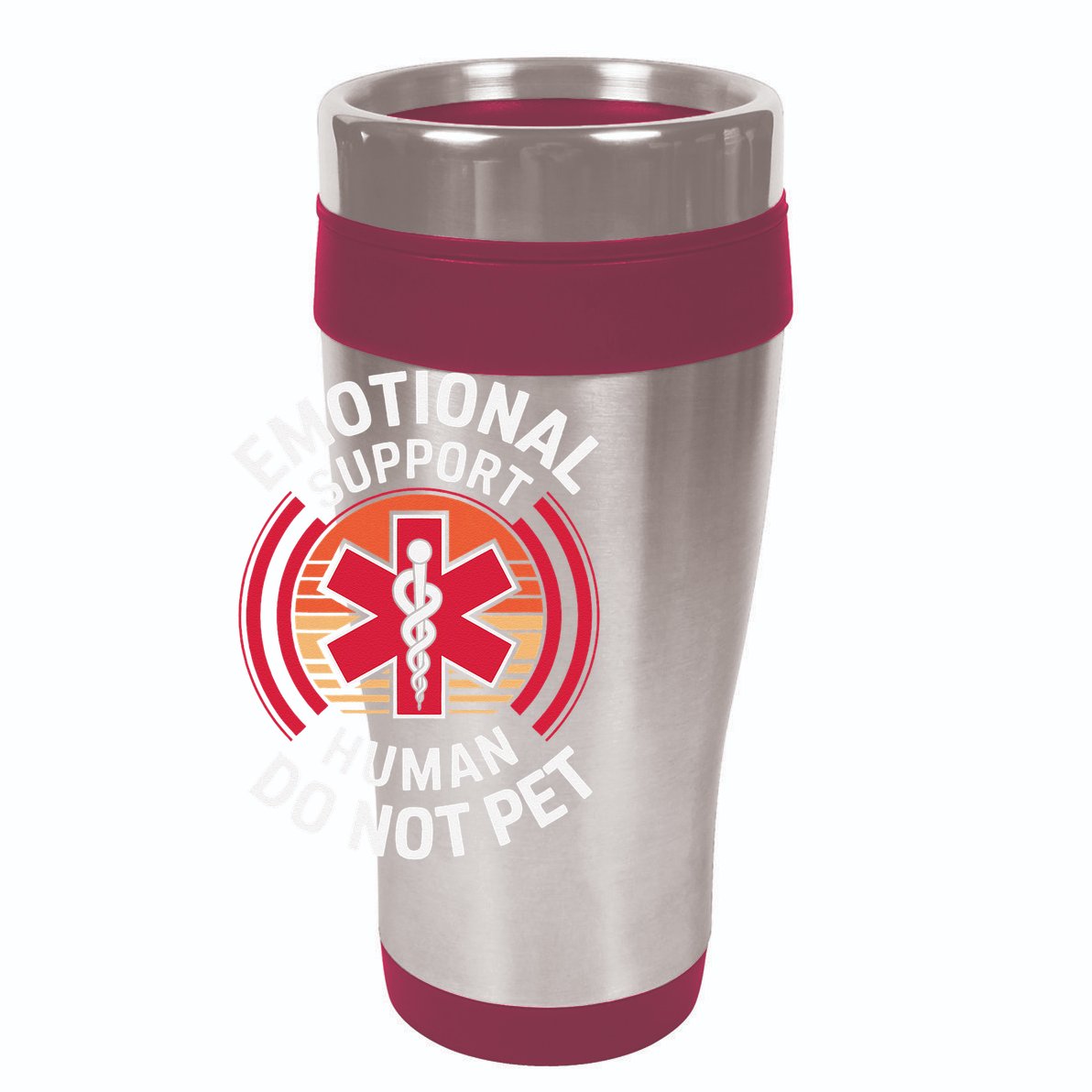 Emotional Support Husband Do Not Pet Funny 15oz Campfire Ceramic Mug