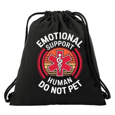 Emotional Support Husband Do Not Pet Funny Drawstring Bag