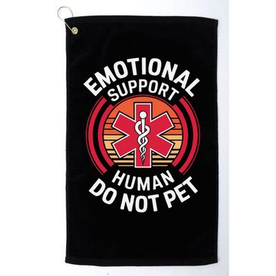 Emotional Support Husband Do Not Pet Funny Golf Towel