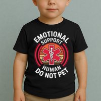 Emotional Support Husband Do Not Pet Funny Toddler T-Shirt