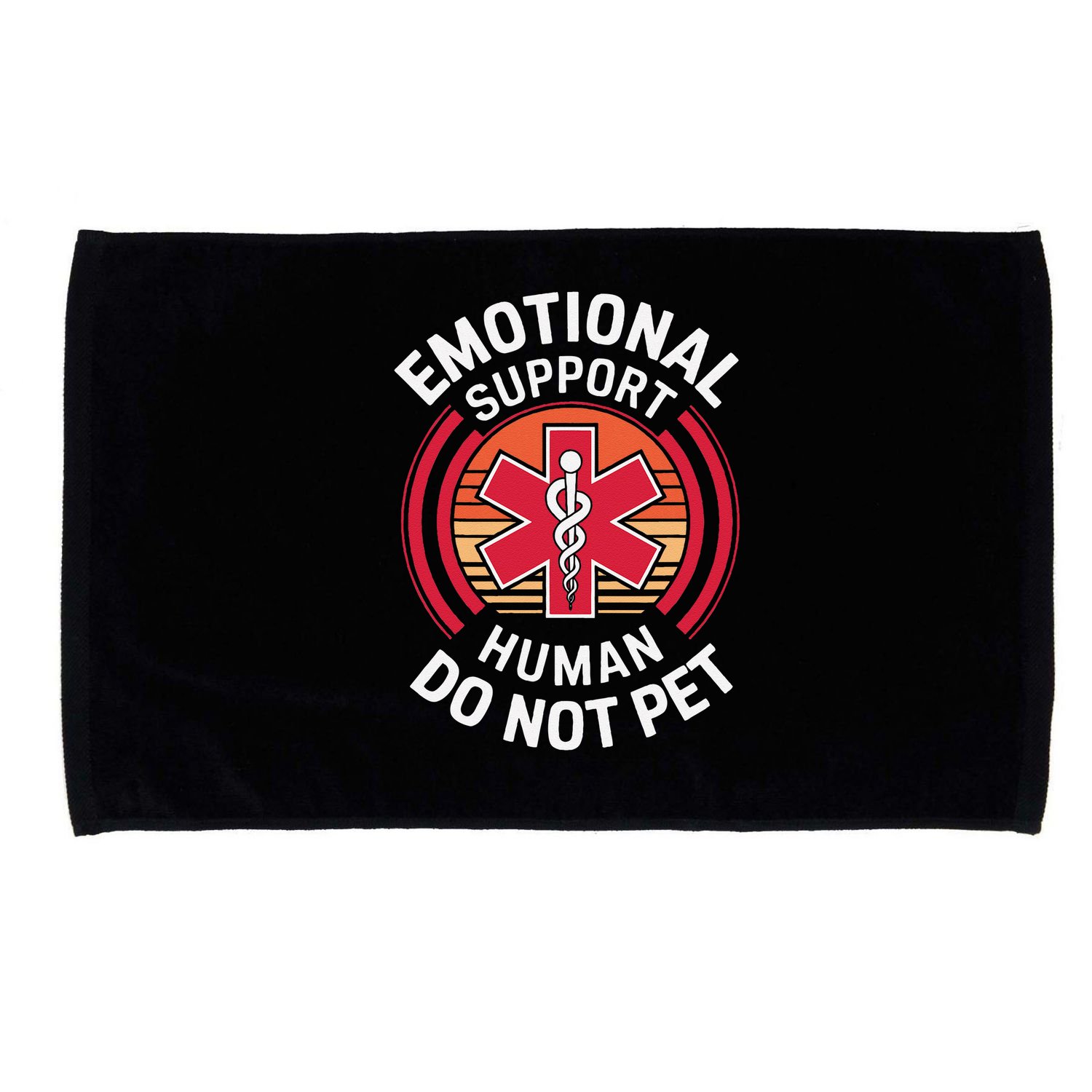 Emotional Support Husband Do Not Pet Funny Microfiber Hand Towel