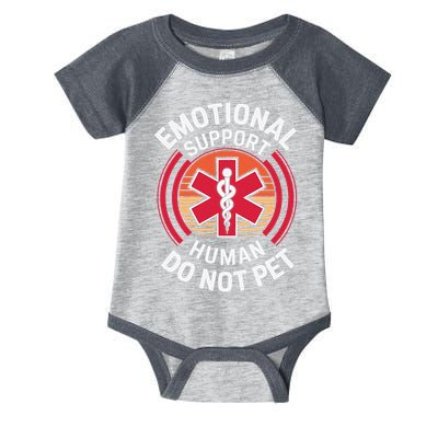 Emotional Support Husband Do Not Pet Funny Infant Baby Jersey Bodysuit
