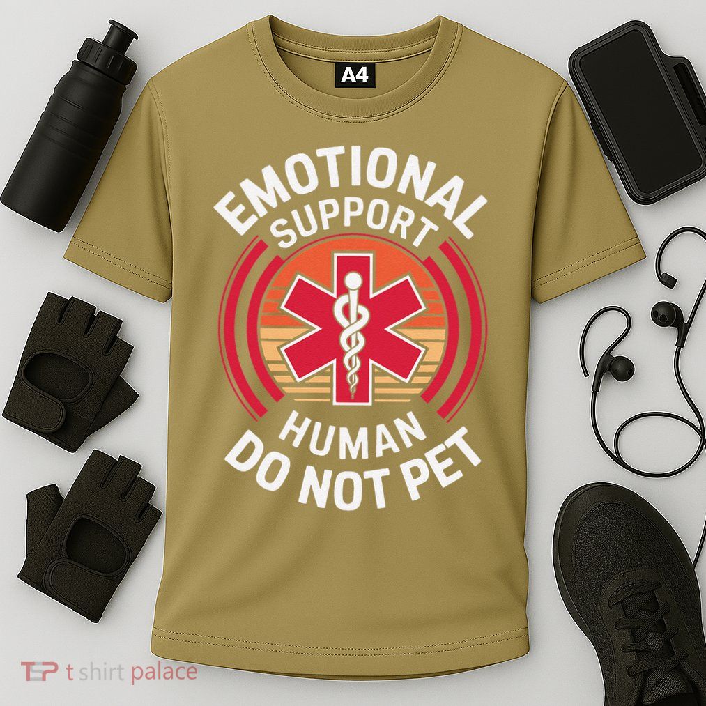 Emotional Support Husband Do Not Pet Funny Performance Shirt