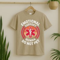 Emotional Support Husband Do Not Pet Funny T-Shirt