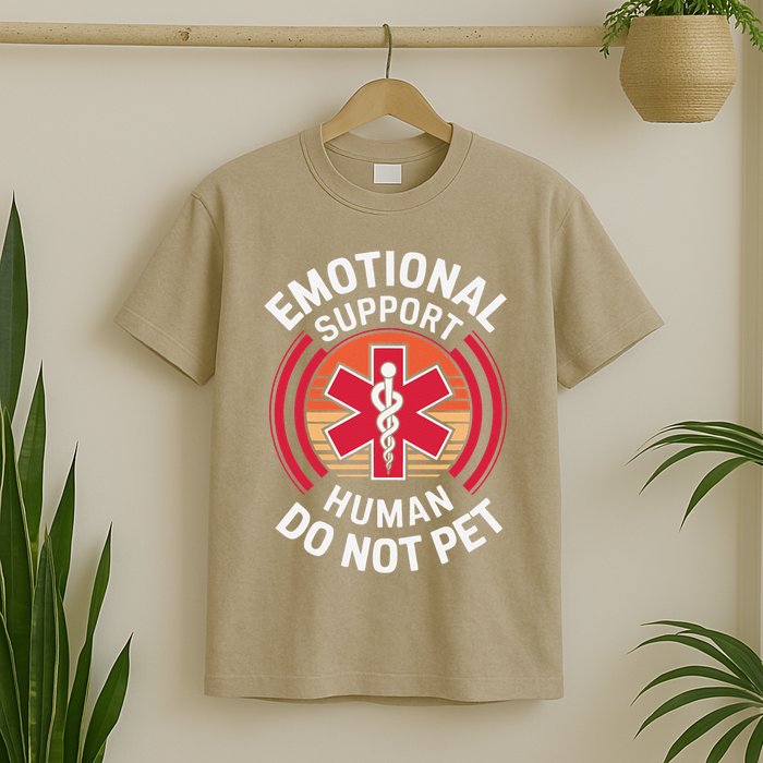 Emotional Support Husband Do Not Pet Funny T-Shirt