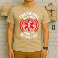 Emotional Support Husband Do Not Pet Funny T-Shirt