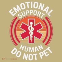 Emotional Support Husband Do Not Pet Funny Sustainable Beanie