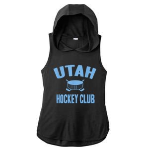 Eat Sleep Hockey Gift For Utah Hockey Team Ladies PosiCharge Tri-Blend Wicking Draft Hoodie Tank