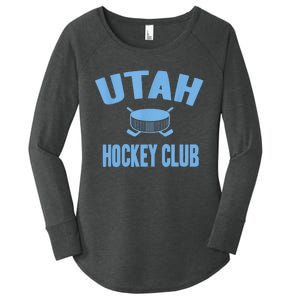 Eat Sleep Hockey Gift For Utah Hockey Team Women's Perfect Tri Tunic Long Sleeve Shirt