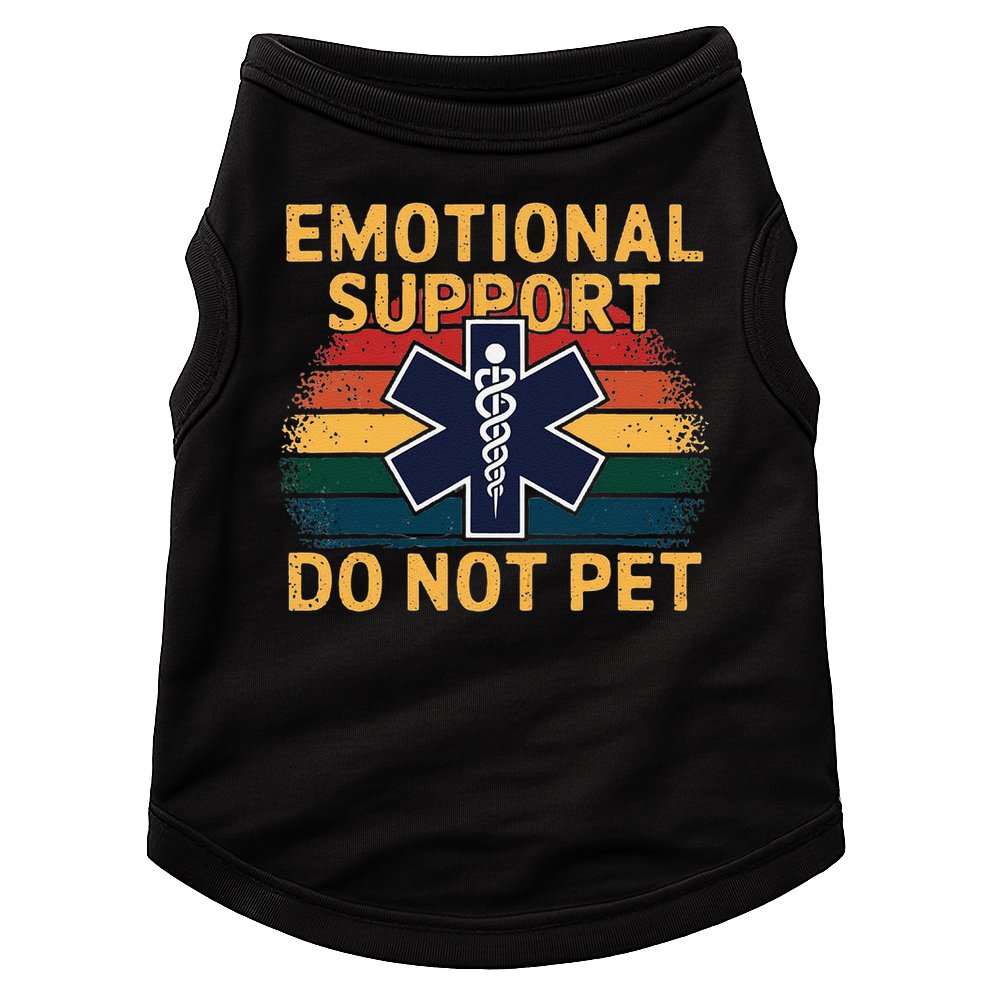 Emotional Support Husband Do Not Pet Doggie Tank