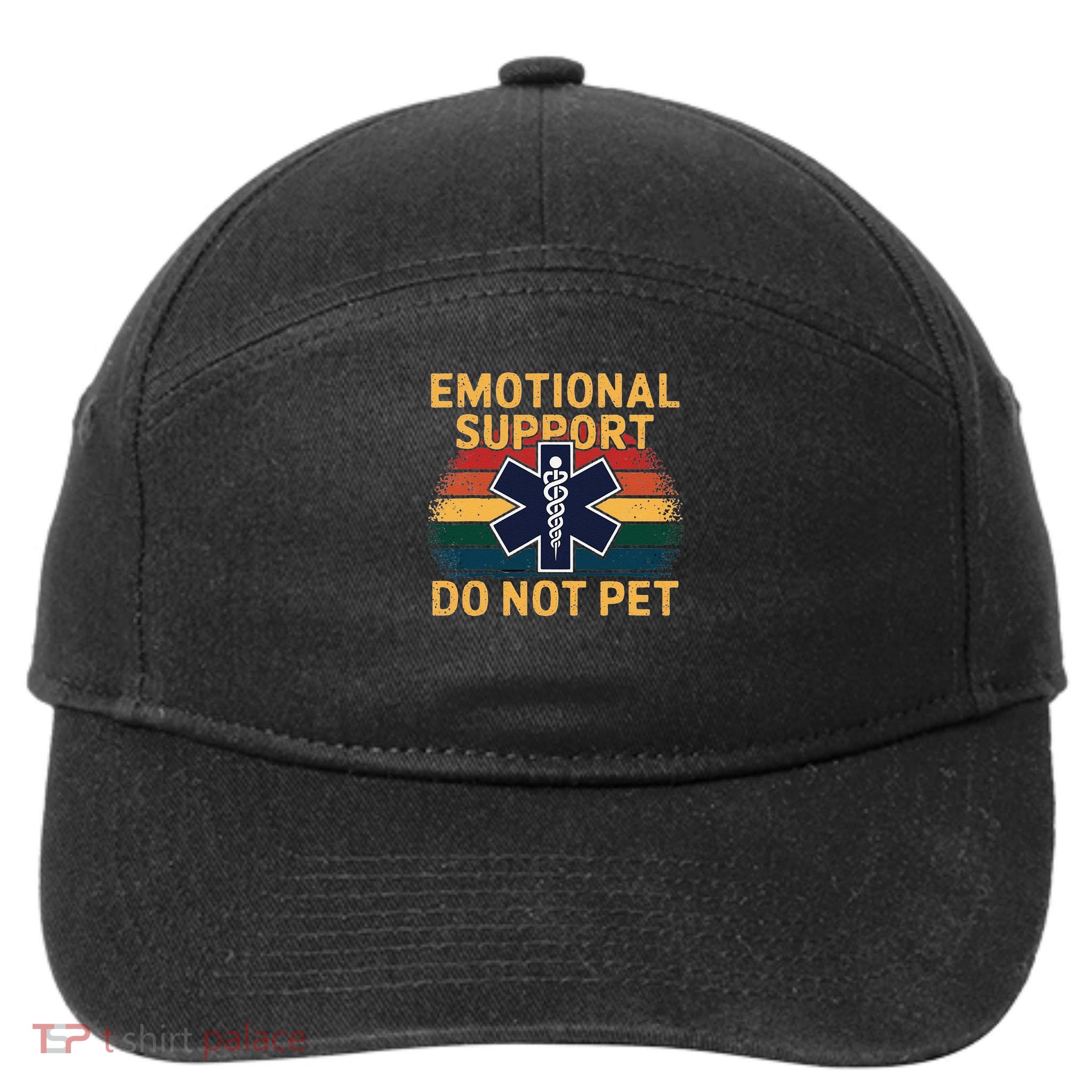 Emotional Support Husband Do Not Pet 7-Panel Snapback Hat