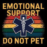 Emotional Support Husband Do Not Pet 7-Panel Snapback Hat
