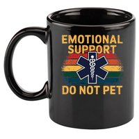 Emotional Support Husband Do Not Pet 11oz C Handle Ceramic Mug