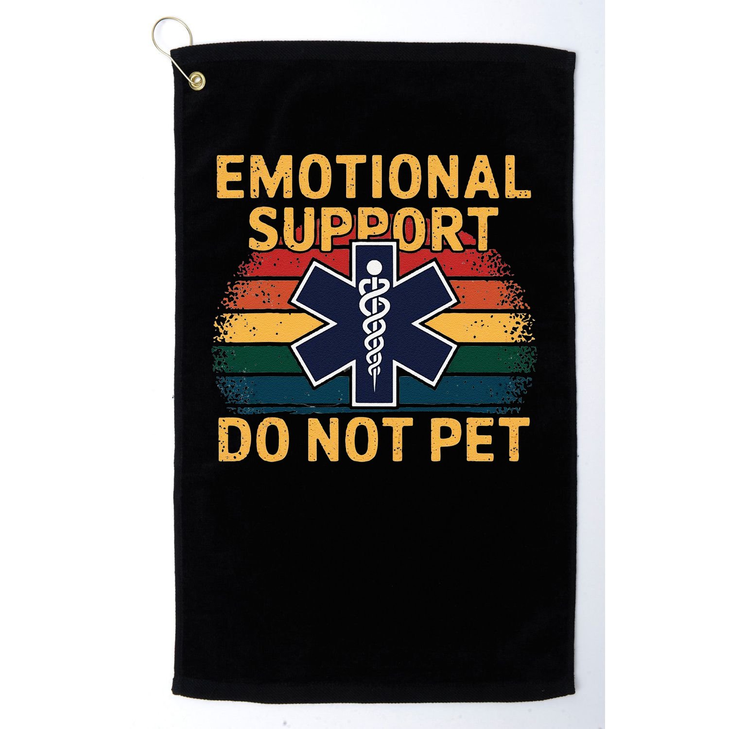 Emotional Support Husband Do Not Pet Golf Towel