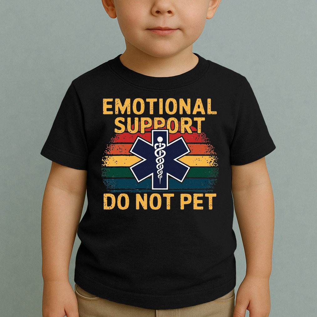 Emotional Support Husband Do Not Pet Toddler T-Shirt