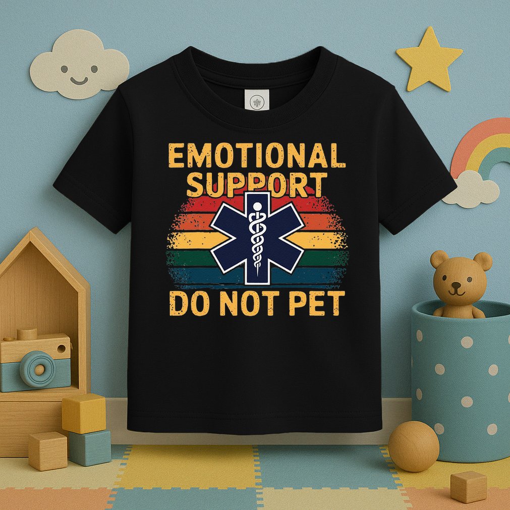 Emotional Support Husband Do Not Pet Toddler T-Shirt