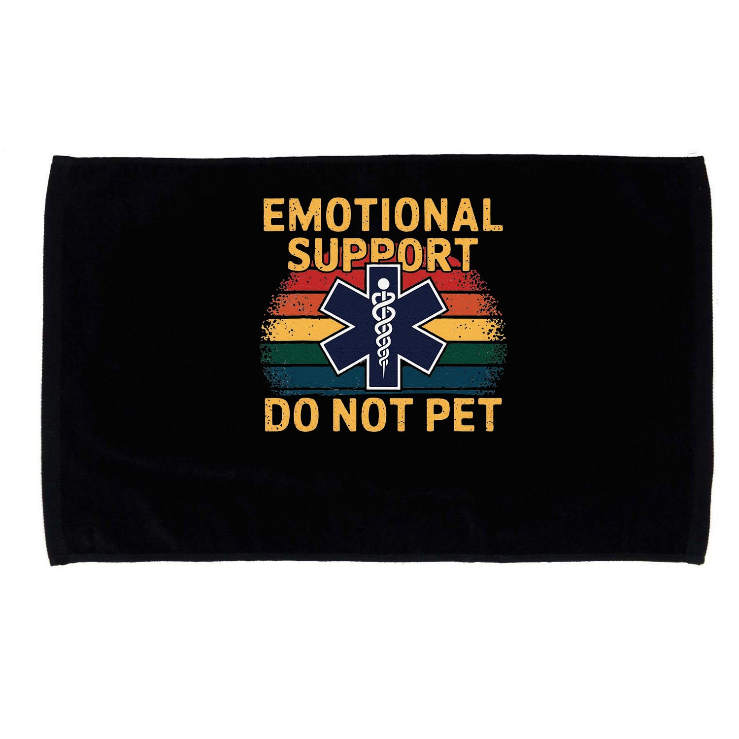 Emotional Support Husband Do Not Pet Microfiber Hand Towel