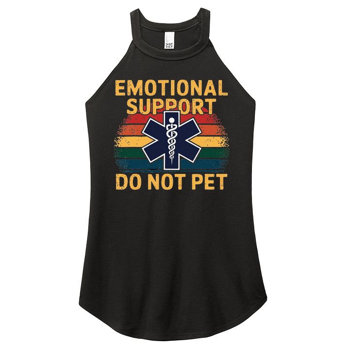 Emotional Support Husband Do Not Pet Women's Perfect Tri Rocker Tank