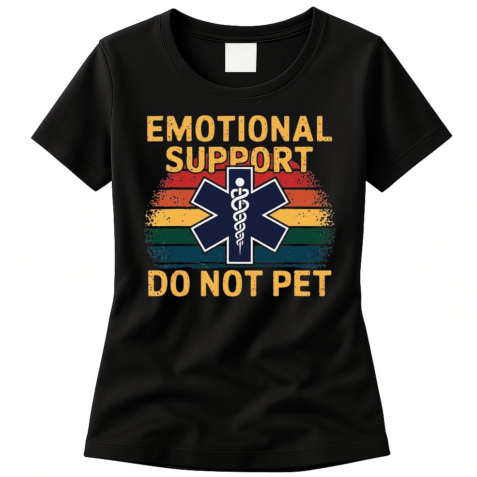 Emotional Support Husband Do Not Pet Womens T-Shirt