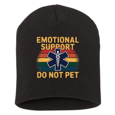 Emotional Support Husband Do Not Pet Short Acrylic Beanie